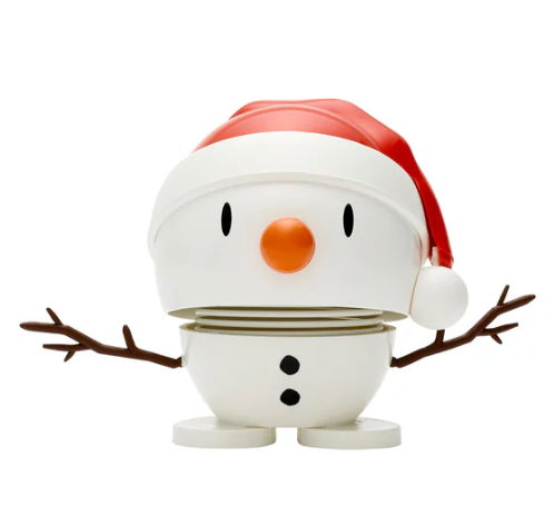Hoptimist Bobblehead Figure – 3"– White Santa Snowman