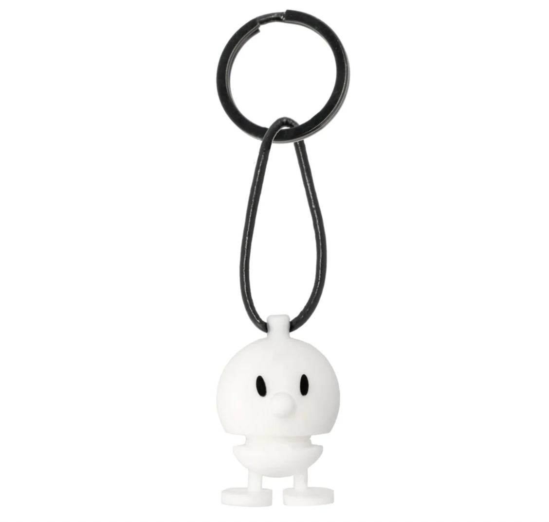Hoptimist Keychain – White