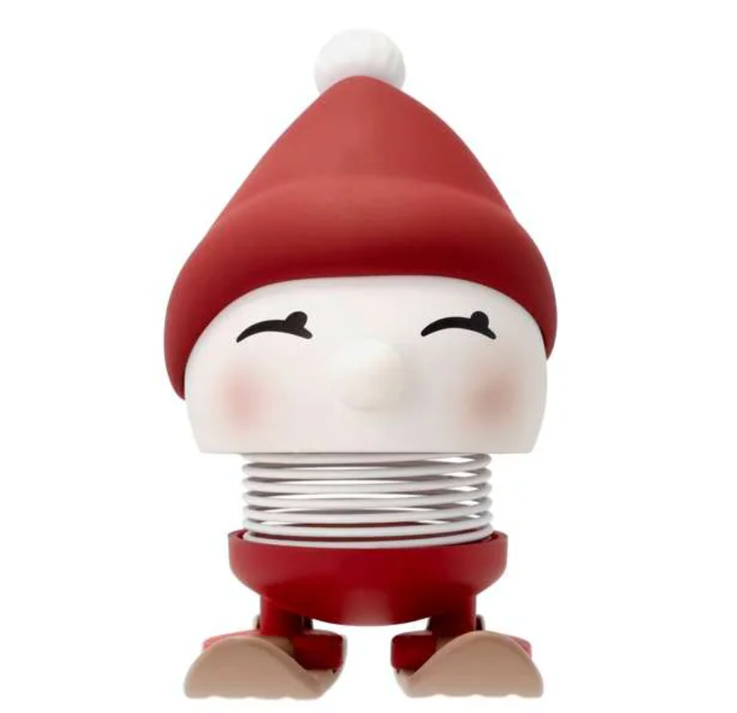 Hoptimist Bobblehead Figure – 3"– Skiing Bimble Red