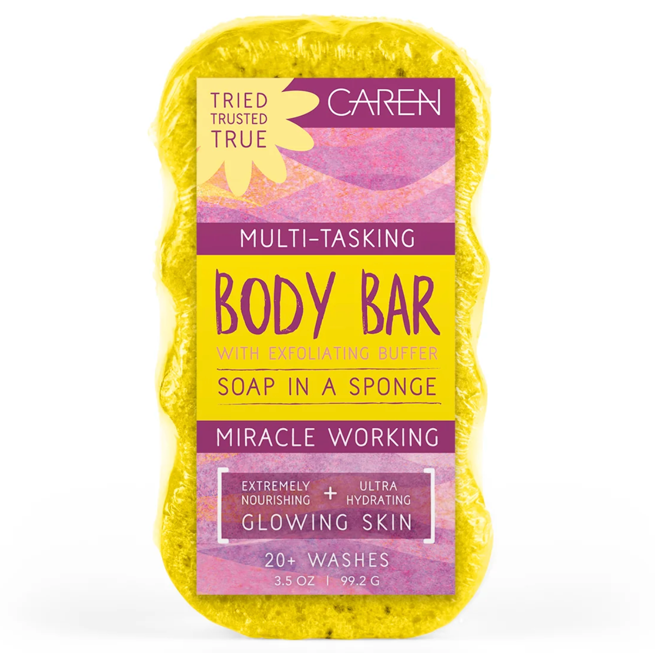 Caren Body Bar Sponge – Loved Yellow
