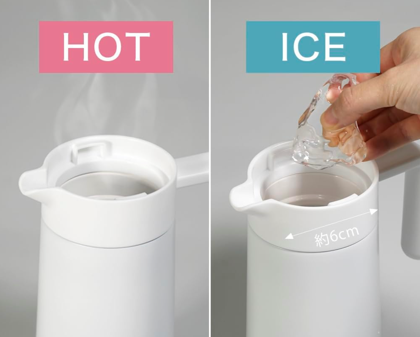 Hario Thermal Server with Ceramic Coating – 27oz. – White