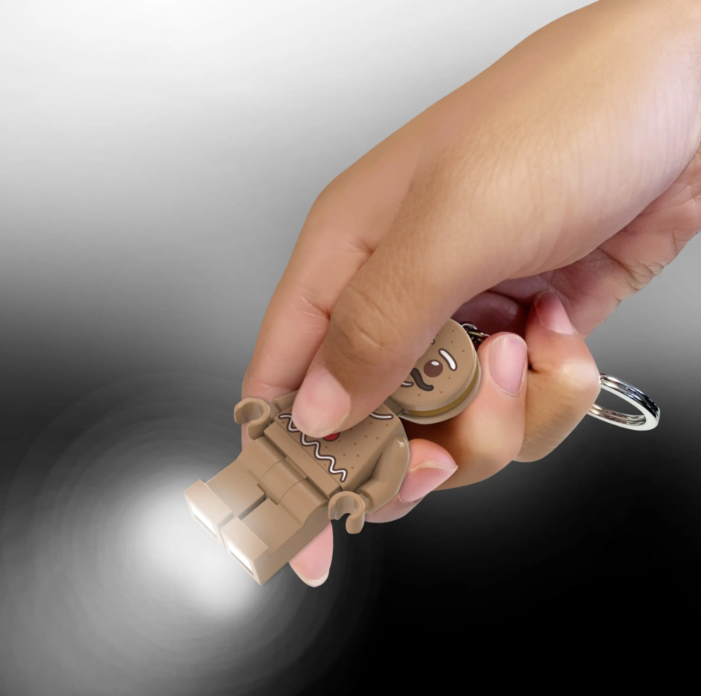 Llavero con luz de minifigura LEGO - Hombre de jengibre