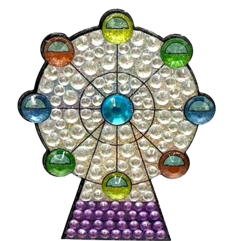 StickerBeans Ferris Wheel Sparkle Sticker – 2"