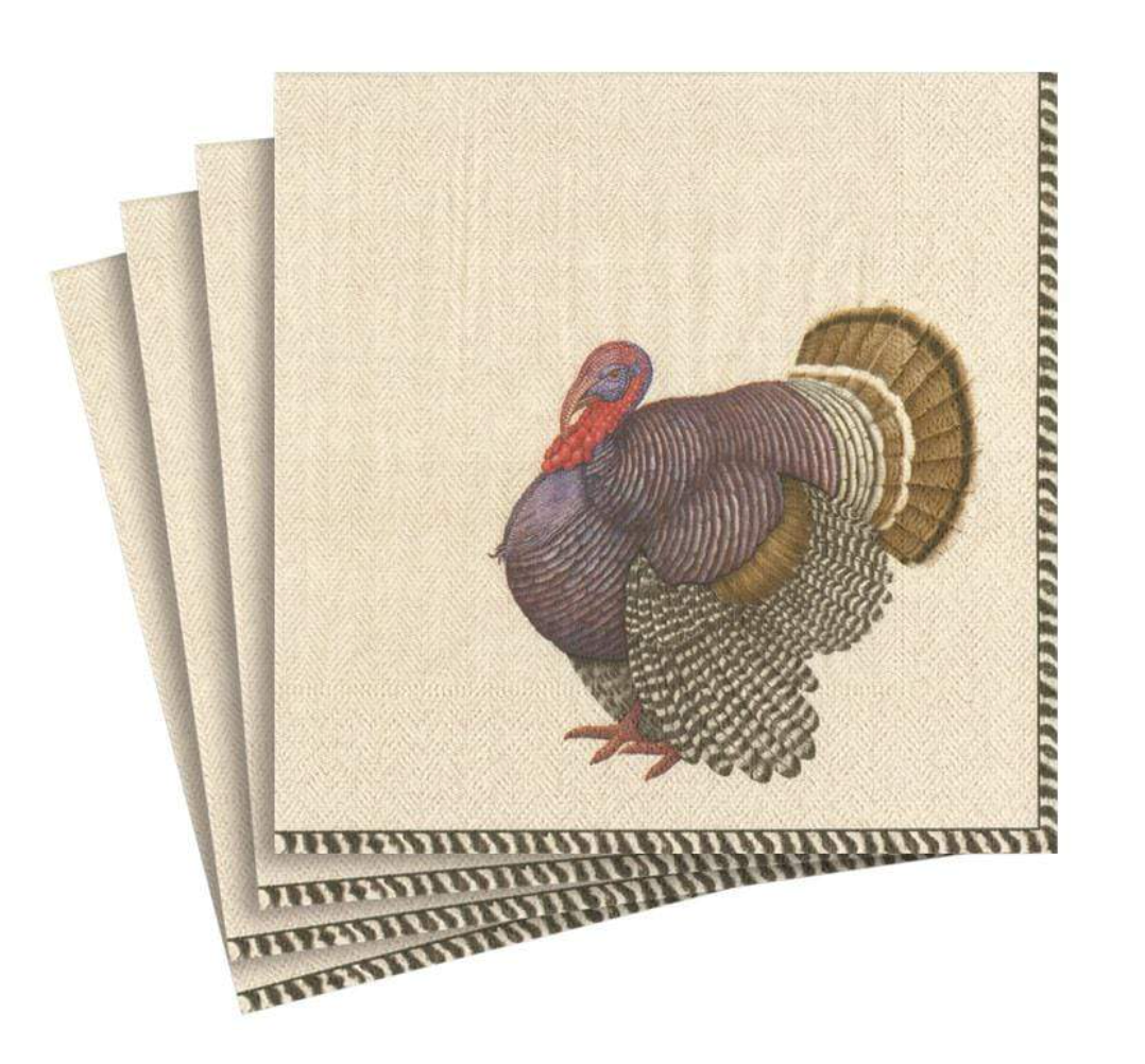 Caspari Thomas T. Byrd Cocktail Napkin - 20pk