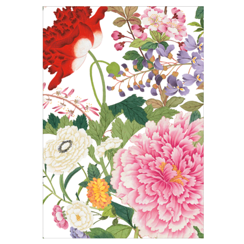Caspari Profusion Of Flowers Happy Birthday Card – 1 Card & 1 Envelope