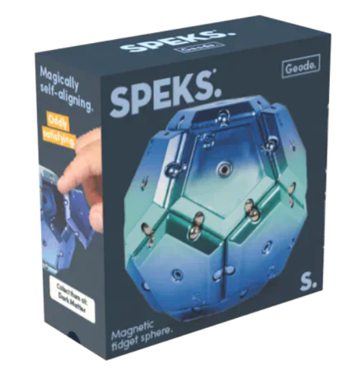 Speks - Geode Chrome Rare Earth Magnet Toy – Cosmos Blue