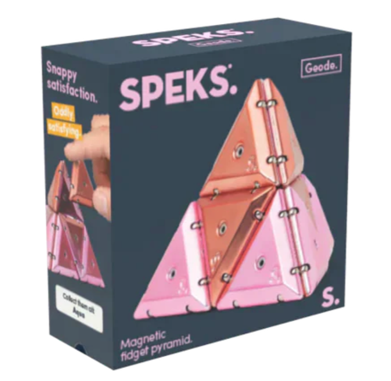Speks - Pyramid Chrome Rare Earth Magnet Toy – Stellar Pink