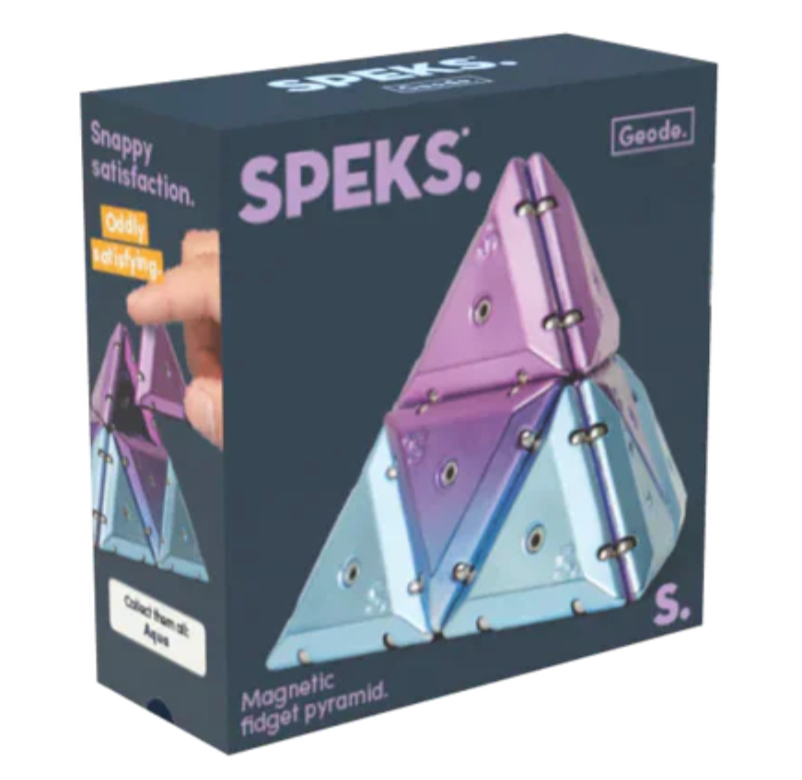 Speks - Pyramid Chrome Rare Earth Magnet Toy – Nova Purple