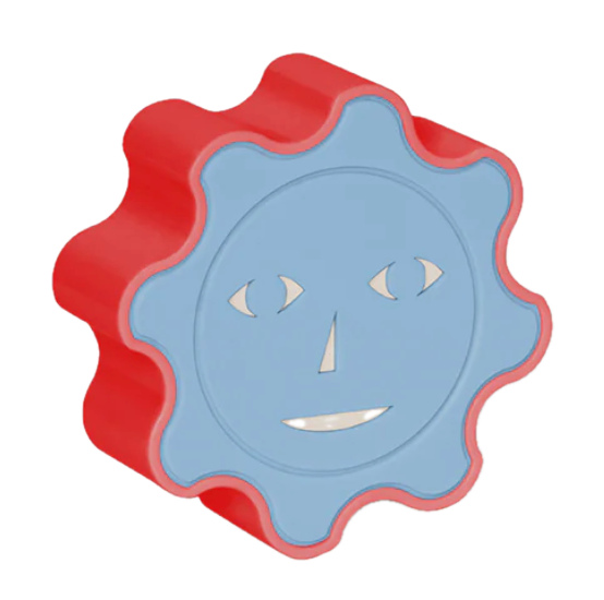 Areaware Everybody Night Light with Automatic Sensor – Red/Blue