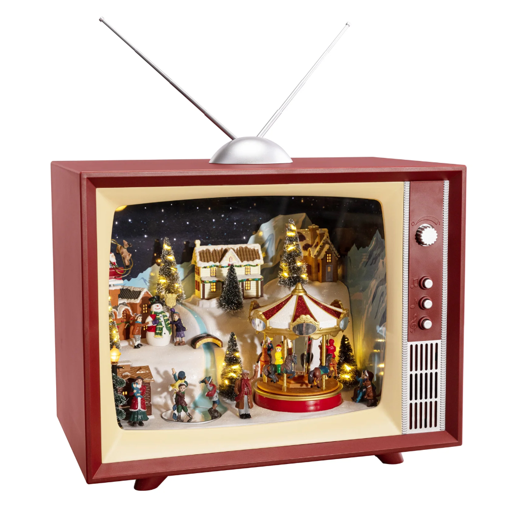 Mr. Christmas Animated Vintage Christmas Television – 15”