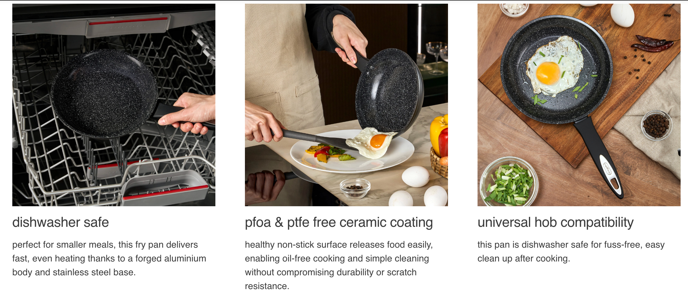 Zyliss Ultimate Ceramic Fry Pan – PFOA & PTFE Free Ceramic Coating – 8"