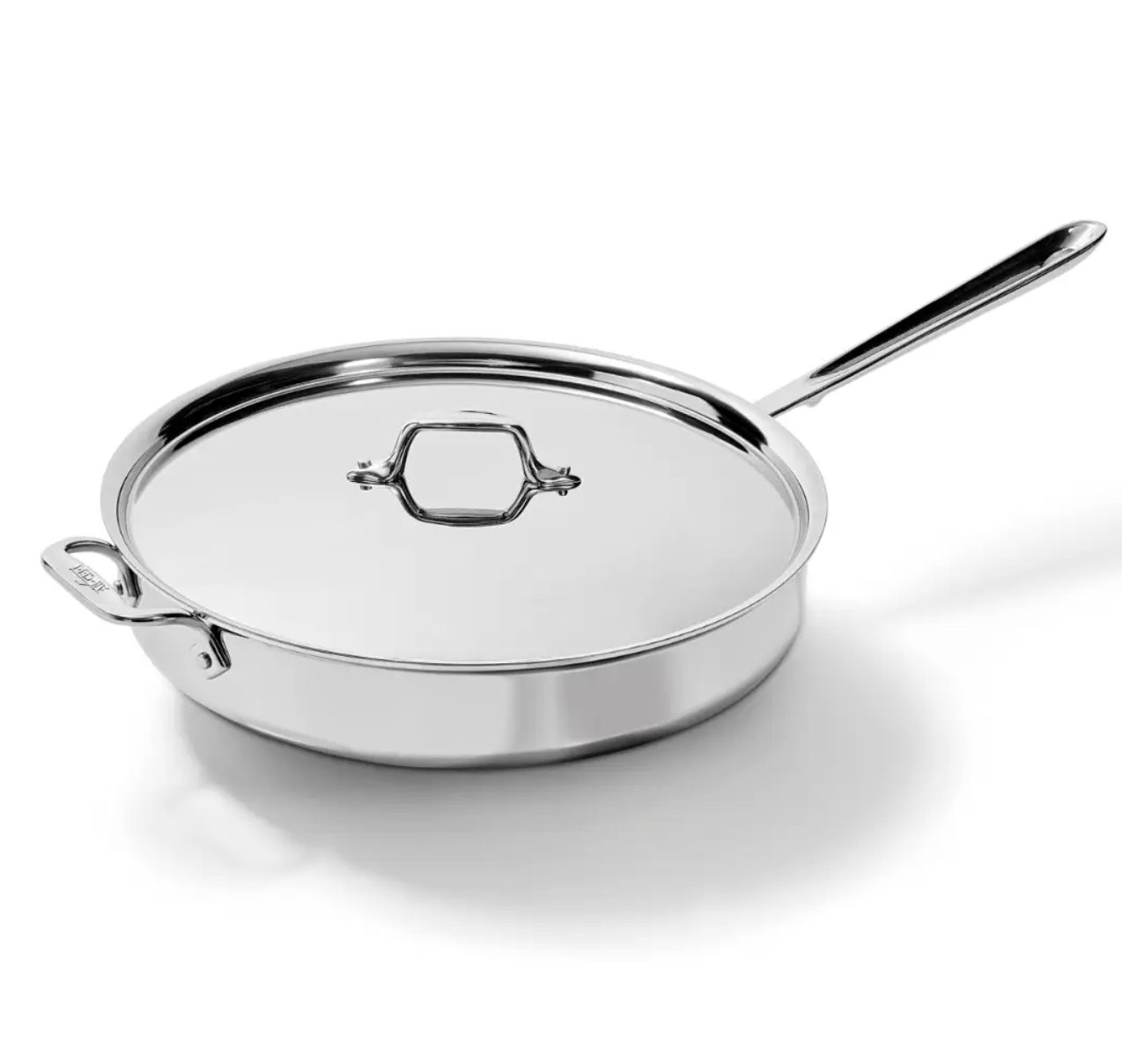 All-Clad D3 Stainless Steel 6-Quart Sauté Pan With Lid