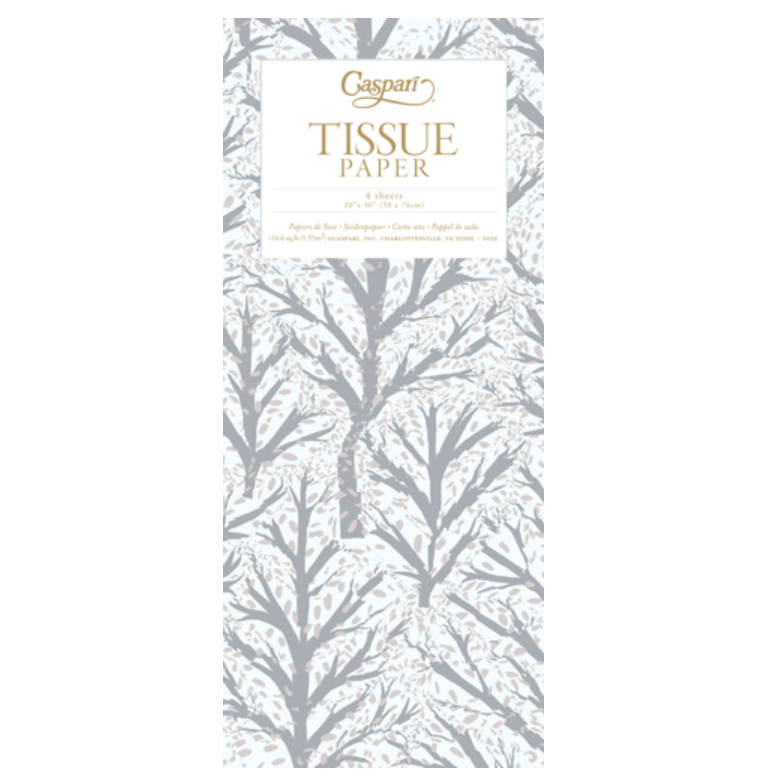 Caspari Winter Trees Tissue Paper – 4 Sheets