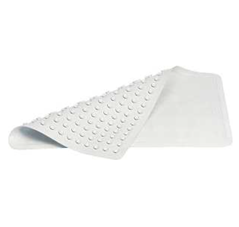 Rubbermaid Vinyl Bath Mat – 22.5" x 14" – White