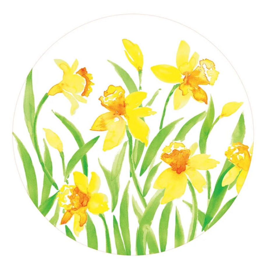 Caspari Square Paper Salad & Dessert Plates – Spring Herald - 8pk