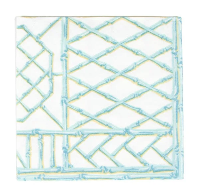 Servilletas de cóctel Airlaid de papel de Caspari - Bambú – Paquete de 15