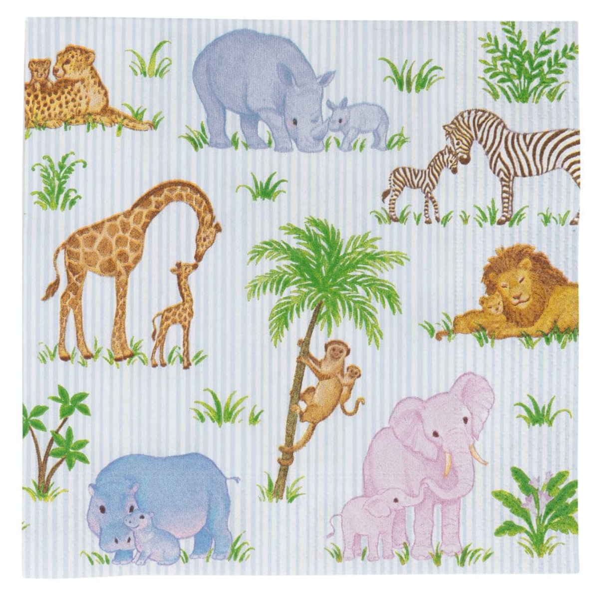Caspari Paper Lunch Napkins - Safari Baby – 20pk