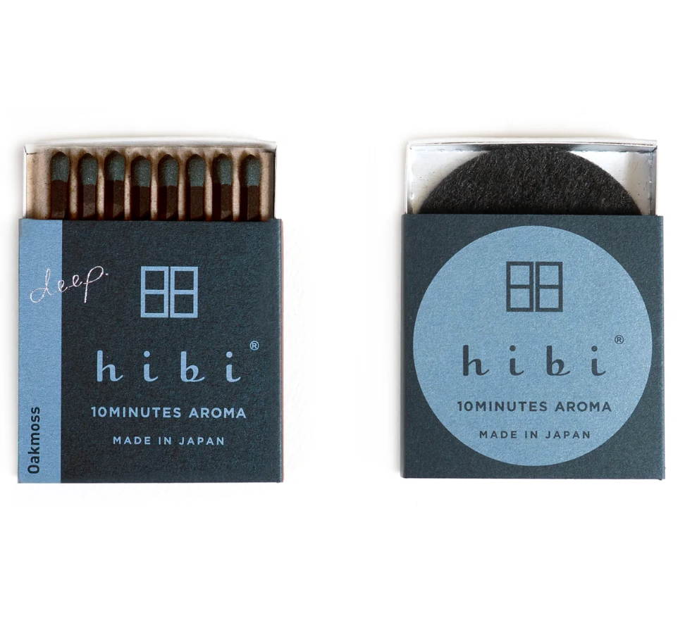 Hibi Match - Box of 8 Incense Matches – Oakmoss
