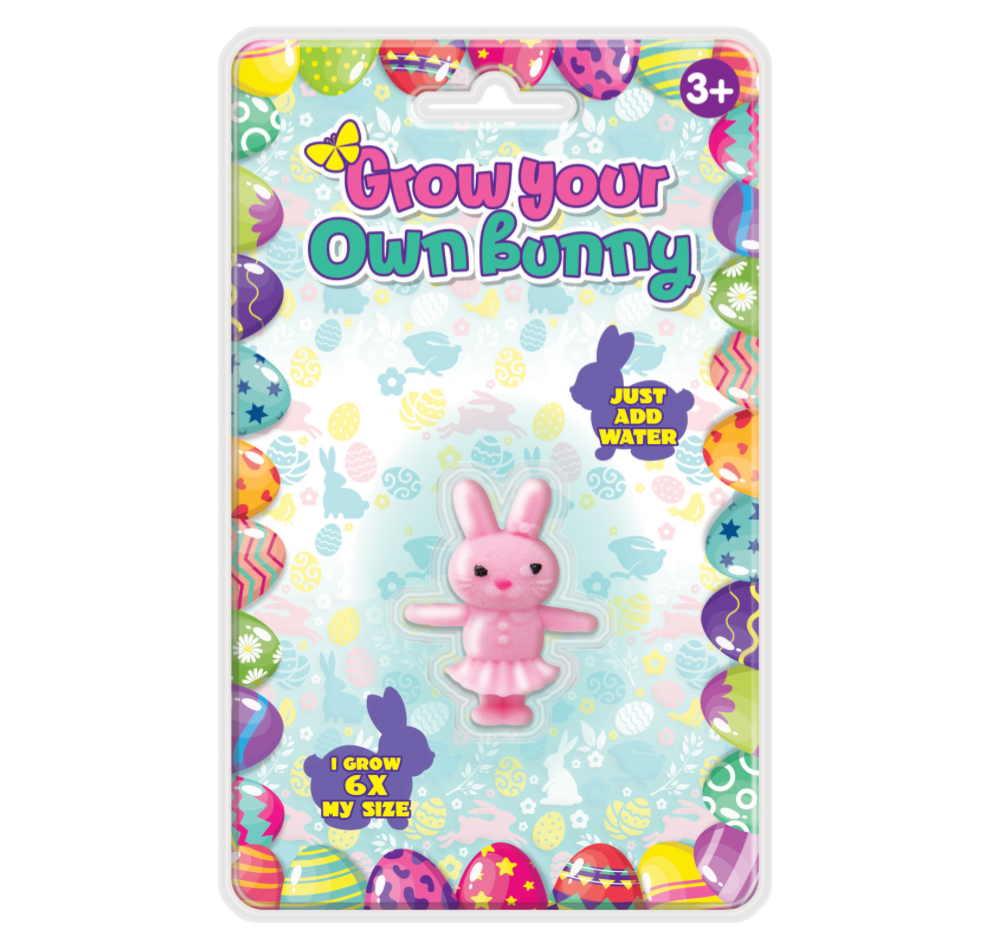 Grow A Bunny Toy – Assorted Colors – Each Sold Separately