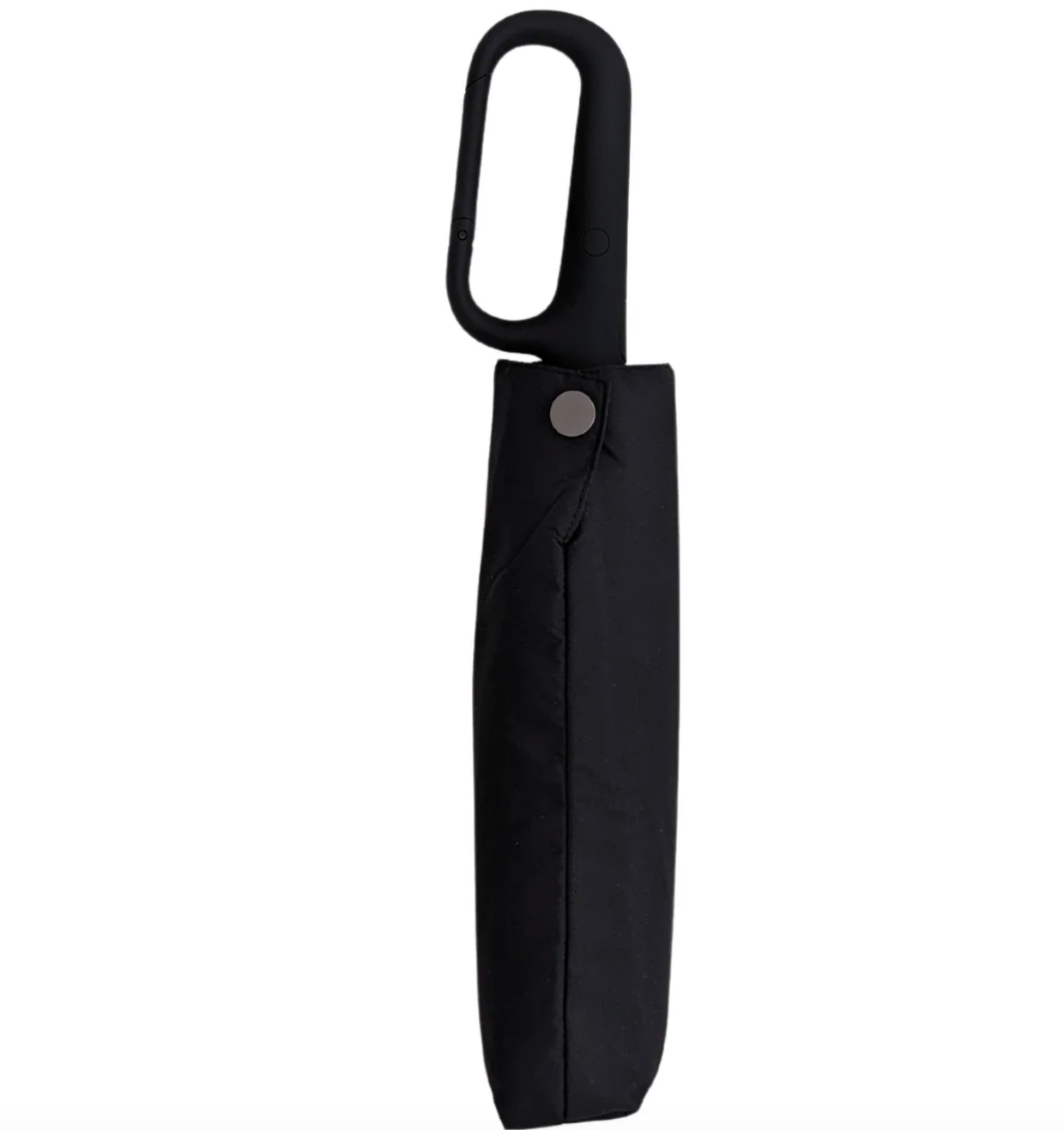 URBN ELEMNTS – Everyday Umbrella with Never-Forget Carabiner Handle – Black