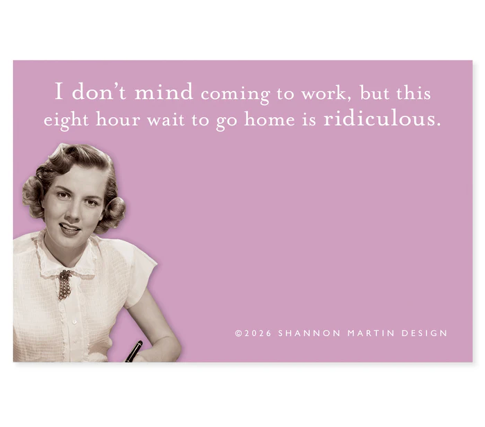 Shannon Martin Sticky Note Pad – Eight Hour Wait