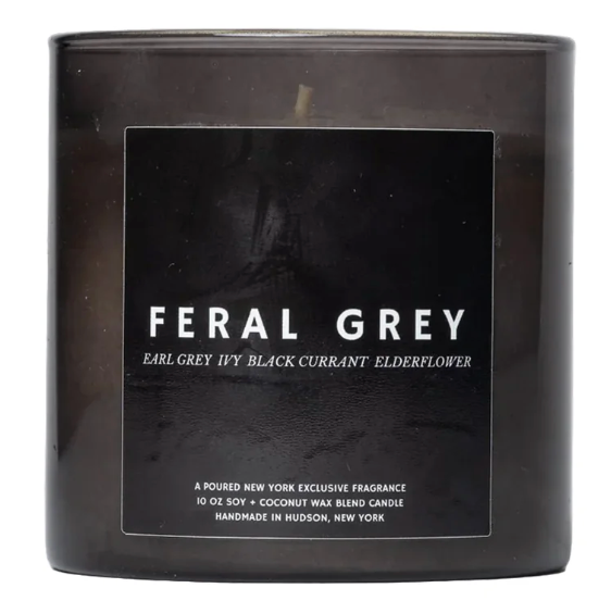 Poured New York Handmade Soy Candle – Feral Grey – 10oz