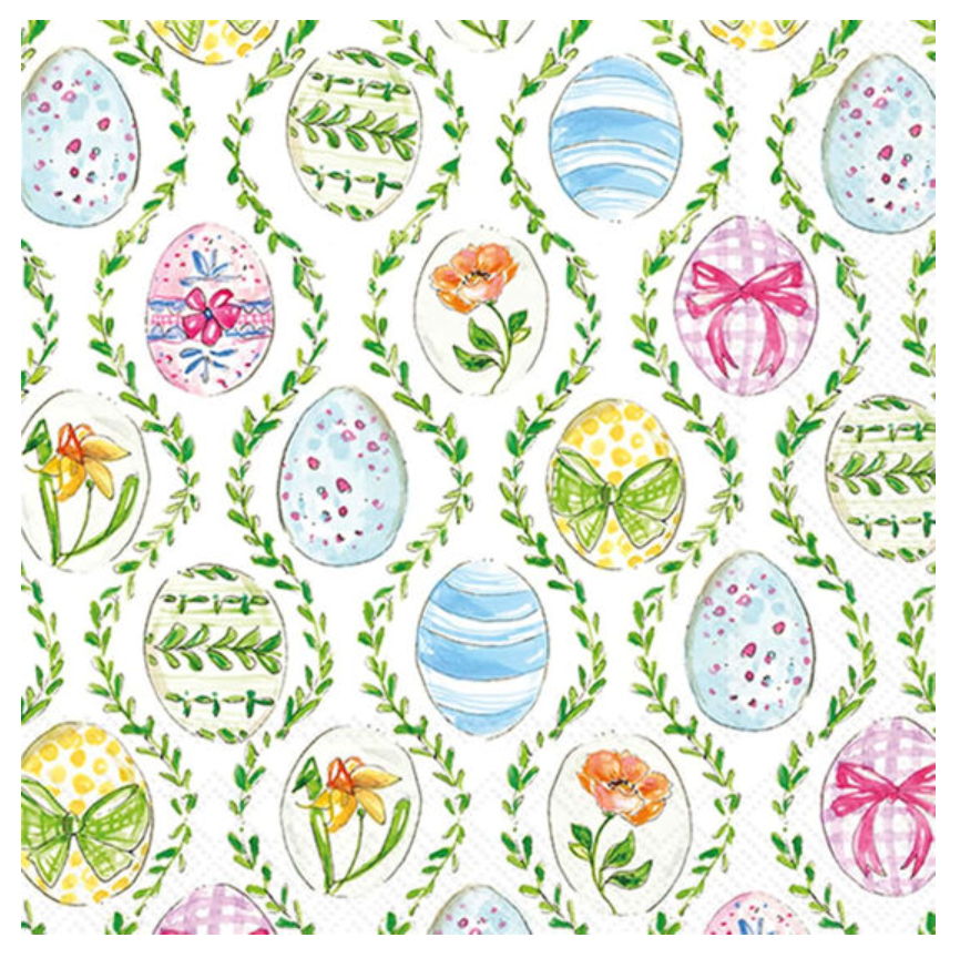 Easter Bunny Eggs Paper Lunch Napkins – 20pk