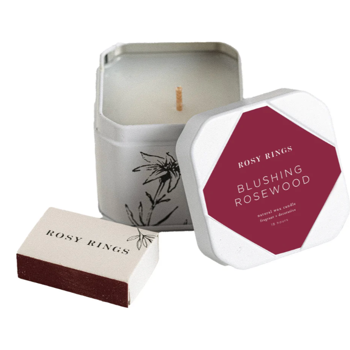 Rosie Rings Petite Tin Candle - 3oz. – Rosewood