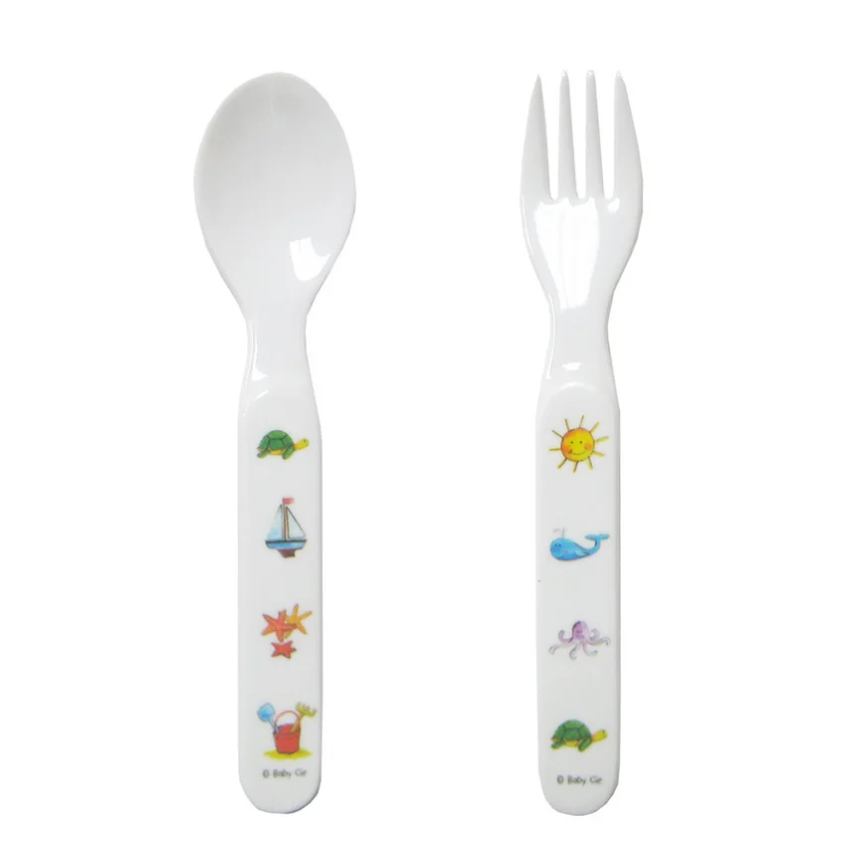 Baby Cie Ocean Baby Fork & Spoon Set