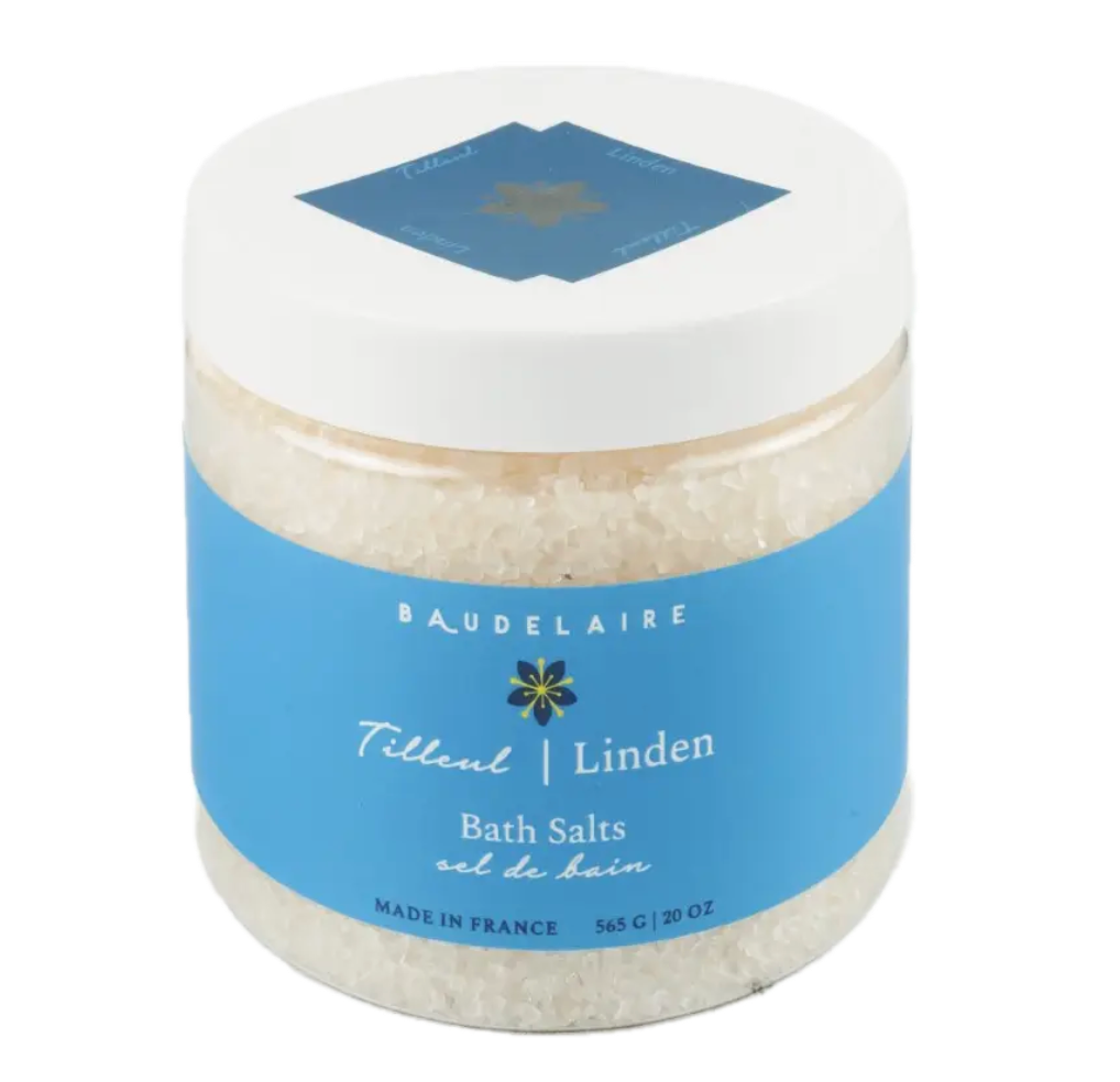 Baudelaire Provence Santé Bath Salts – 20oz – Linden