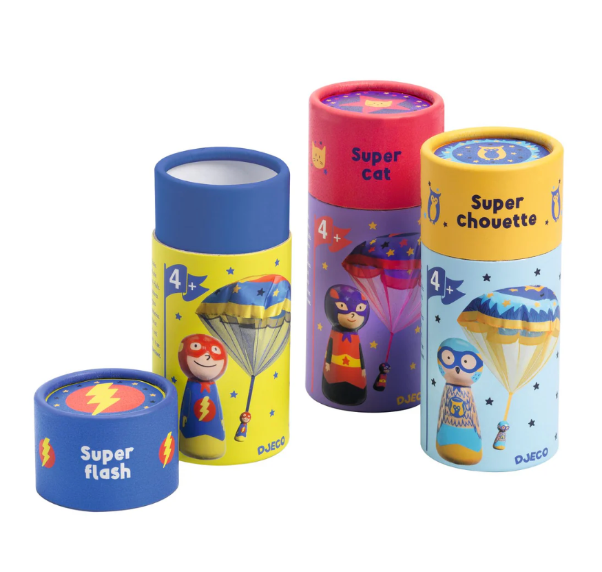 Djeco Flying Heroes – Assorted Colors – Each Sold Separately