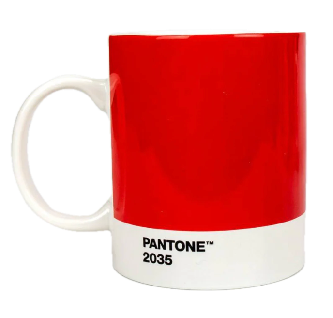 PANTONE Fine China Coffee Mug – 13oz. – Red