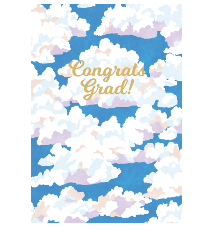 Caspari – Congrats Grad - Graduation Card – 1 Card & 1 Envelope