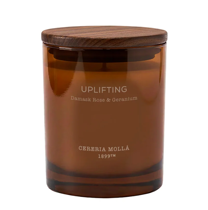 Cereria Molla Wellbeing Scented Candle – Uplifting – Damask Rose & Geranium – 8oz