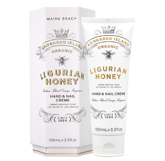 Maine Beach K.I. Ligurian Honey Hand & Nail Cream – Blood Orange – 3.3 fl. oz