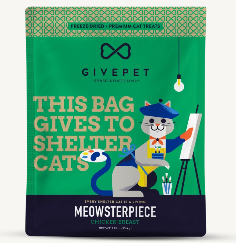 Givepet Freeze-Dried Cat Treats – Meowsterpiece – 1.25oz