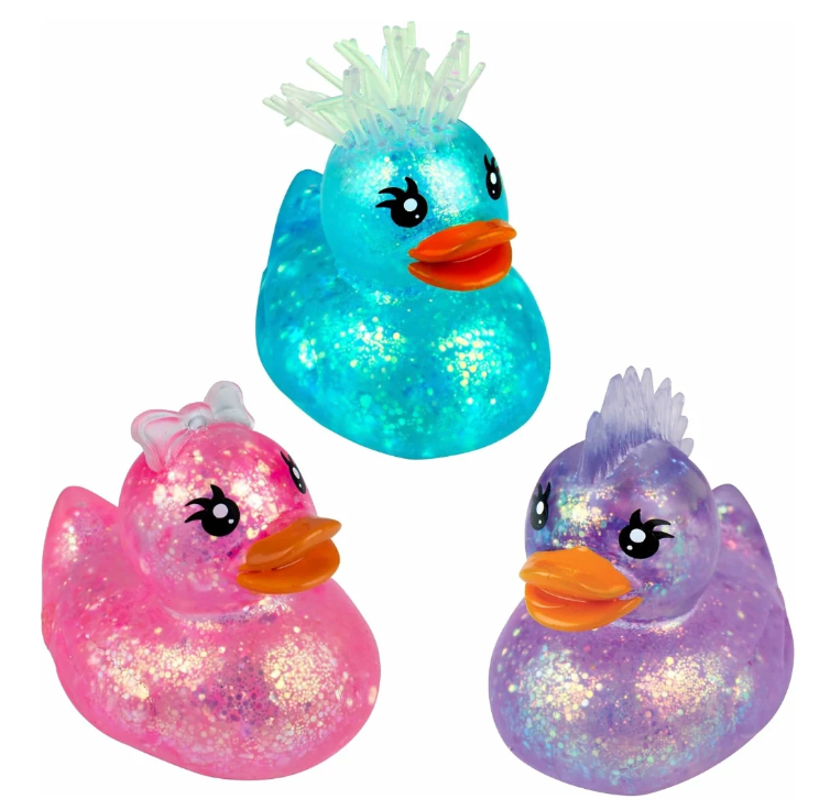 ORB Sugar Swaps Squishy – Sparkly Duck – Assorted Colors – Each Sold Separately