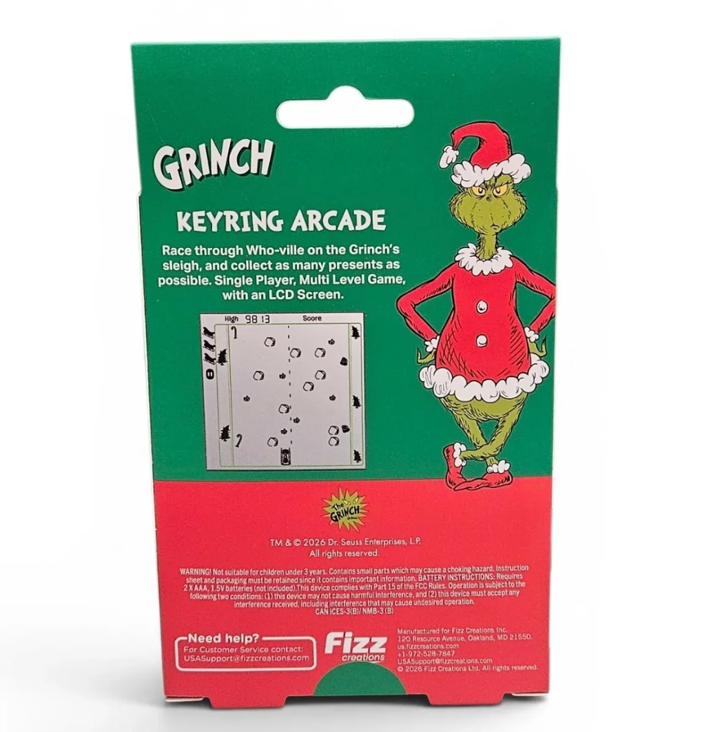 Fizz Grinch Keychain Arcade Game