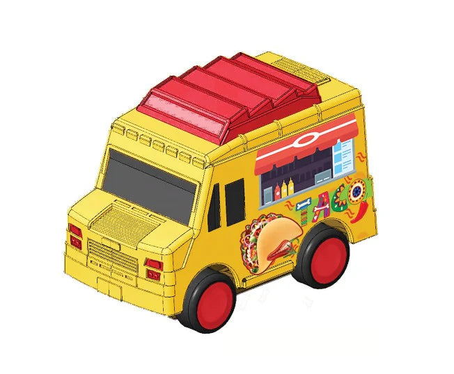 Micro Town Munchie-Mobiles Die-Cast Vehicles – Pack of 4