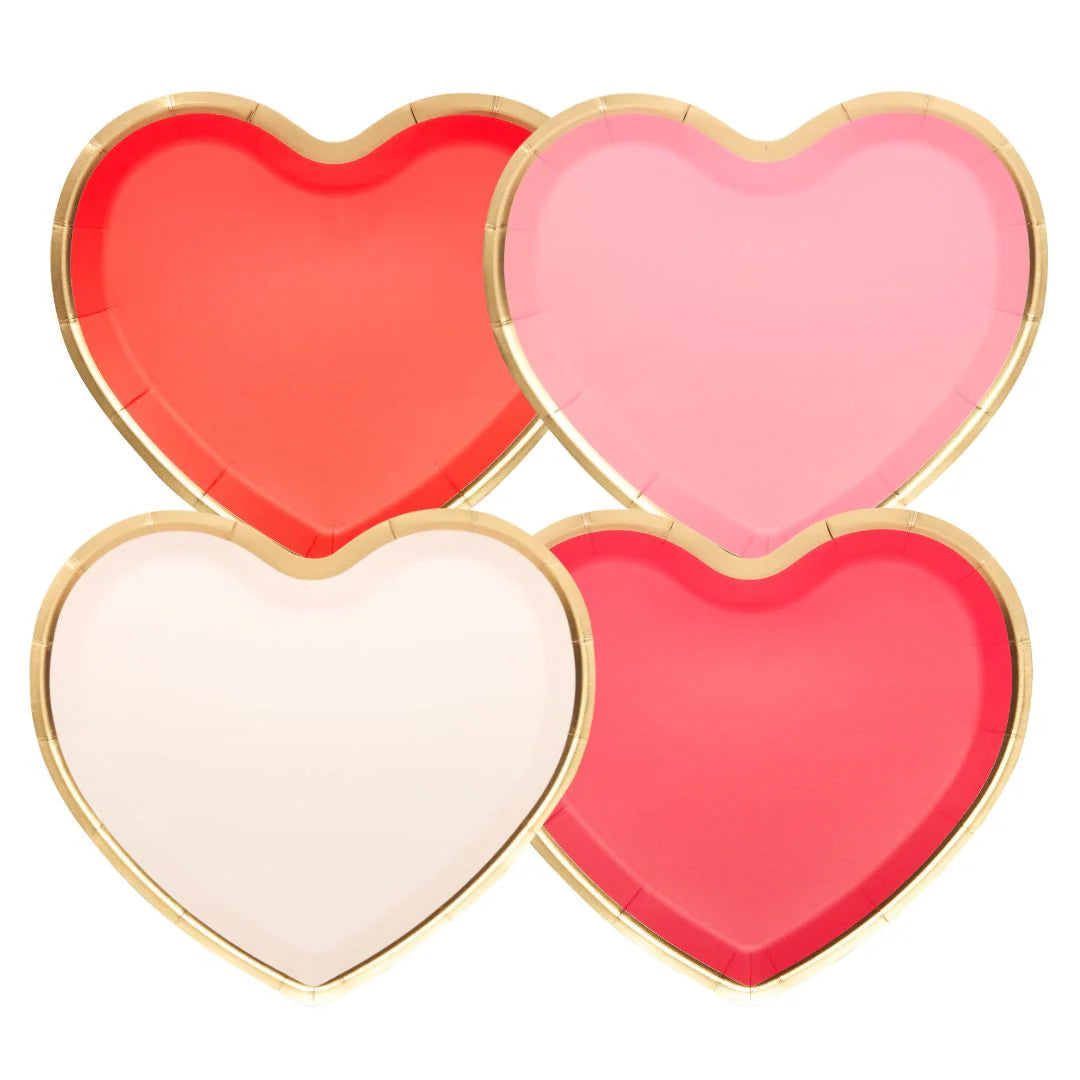 Sophistiplate Love Notes Paper Salad & Dessert Plates – 8pk