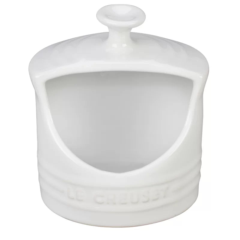 Le Creuset Stoneware Salt Crock – 10 oz. – White