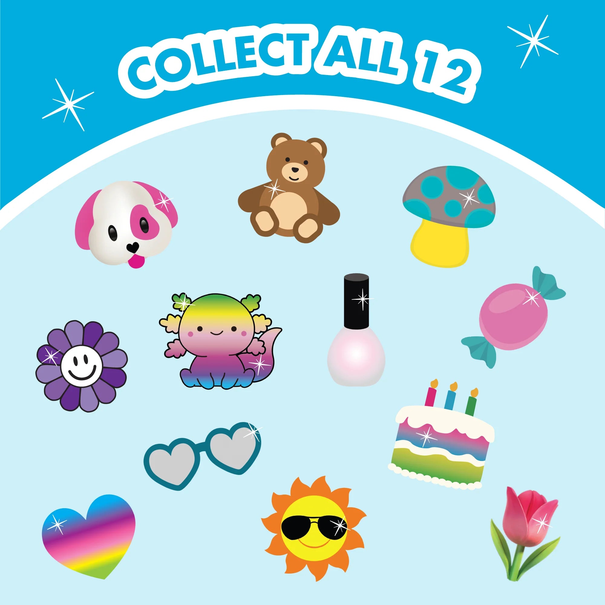 StickerBeans – 1st Edition Limited Surprise Sparkle Sticker – 2"