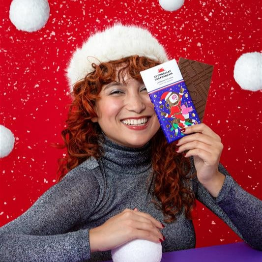 Le Chocolat des Francais – A Galactique Christmas Bar – Sweet Milk Chocolate – 2.8oz **
