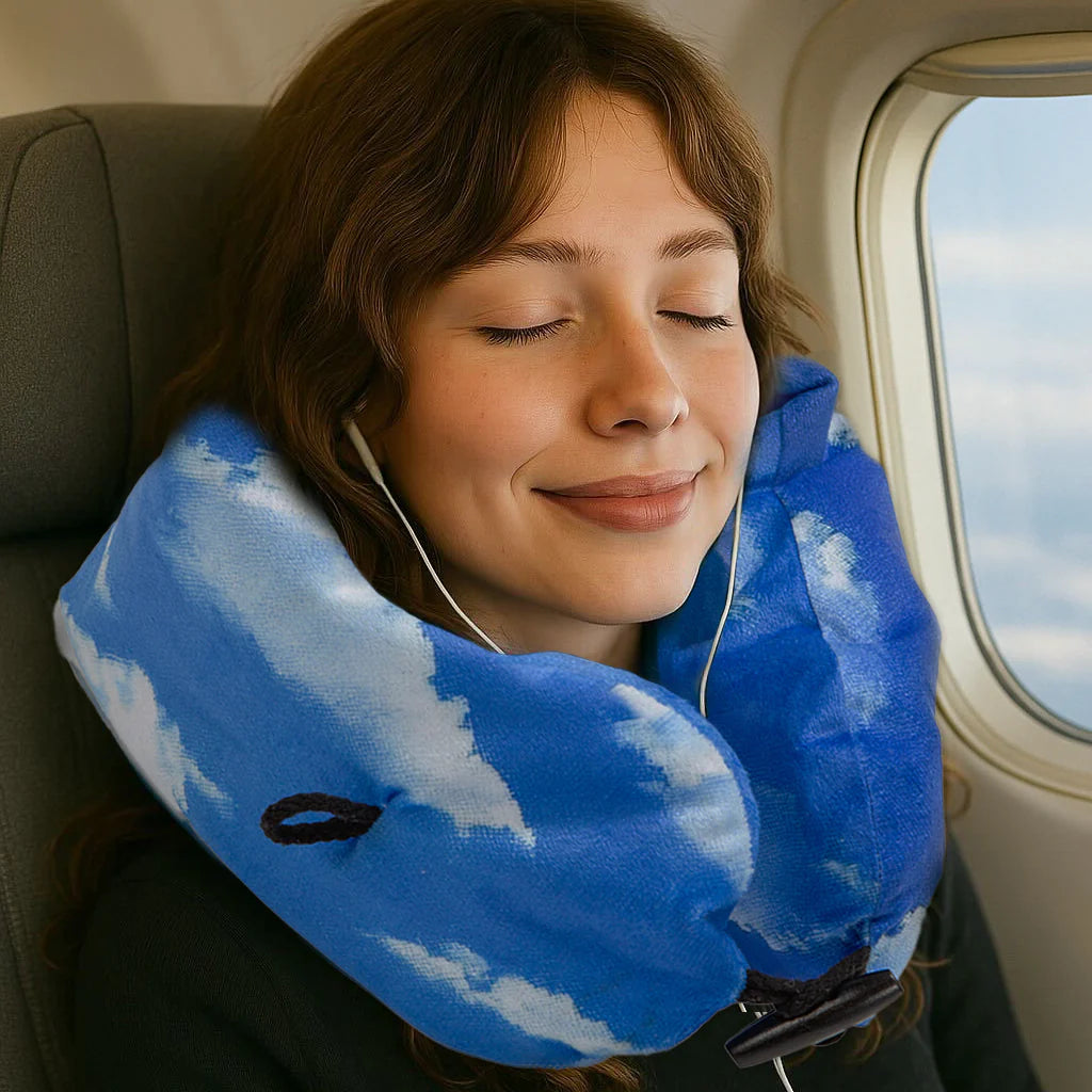 Kikkerland Inflatable Cloud Travel Pillow
