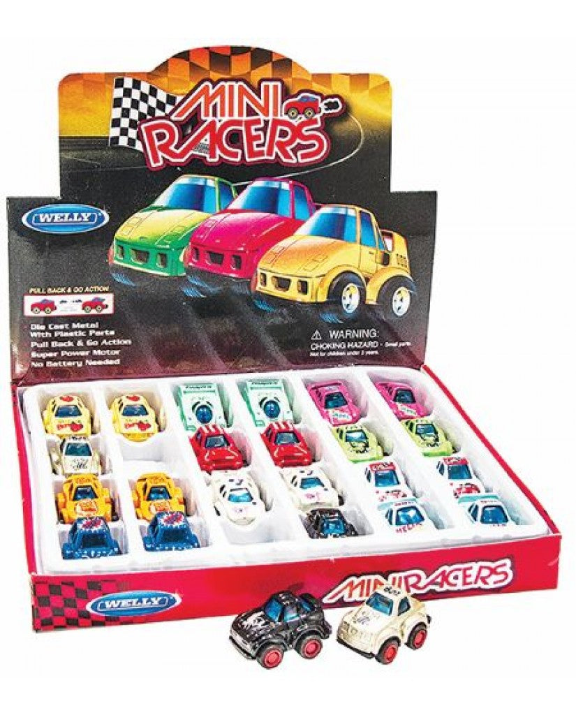 Micro Mini Racers – 1.25" – Assorted Styles – Each Sold Separately