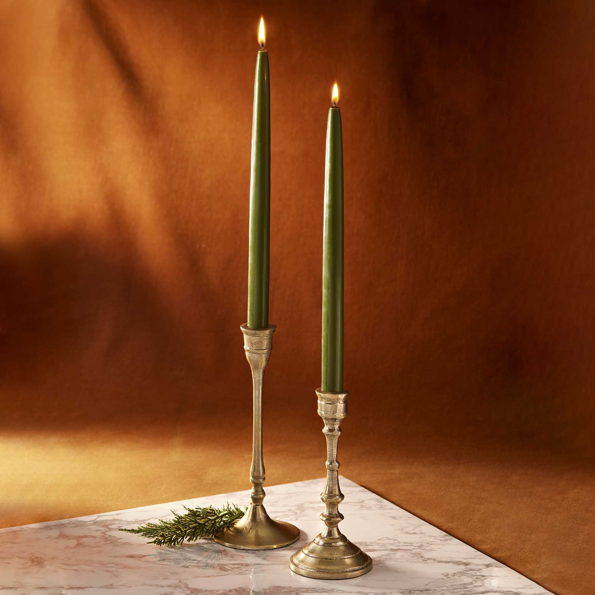 Thymes Frasier Fir Taper Candle – 12" – Set of 2