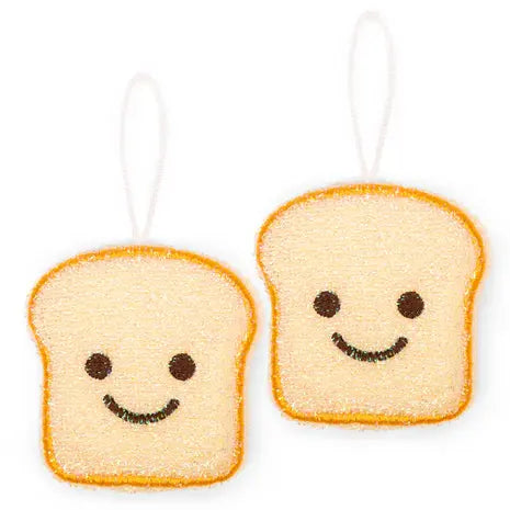 Kikkerland Toast Scrub Sponges – Set of 2
