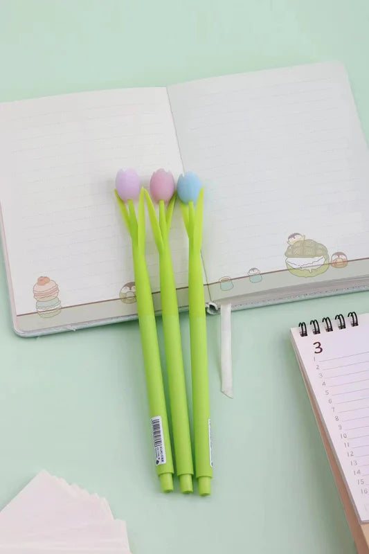 Tulip Flower Wiggle Gel Pen – Assorted Colors – Each Pen Sold Separately
