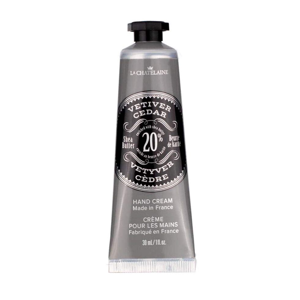 La Chatelaine Travel Size Hand Cream – Vetiver Cedar