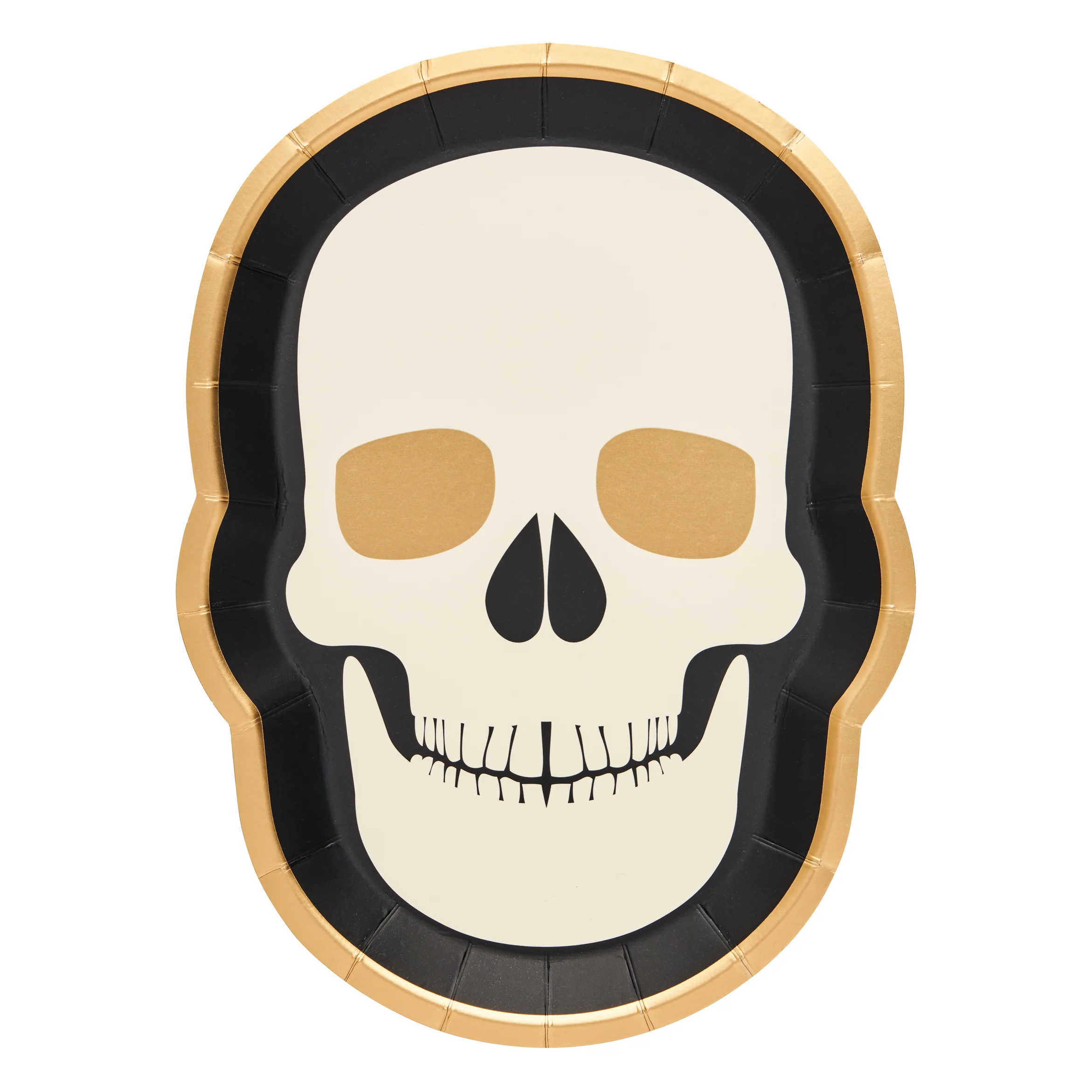 Sophistiplate Die-Cut Classic Spooky Skull Salad & Dessert Plates – 8pk